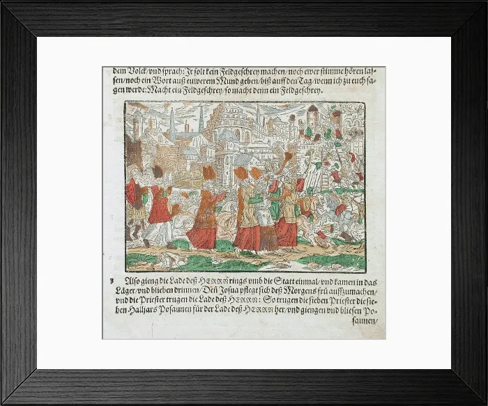 Framed Print : The Priests Carry the Ark of the Covenant, between 1640 and 1660. Creator: Jost Ammon Framed Print : The Priests Carry the Ark of the Covenant, between 1640 and 1660. Creator: Jost Ammon