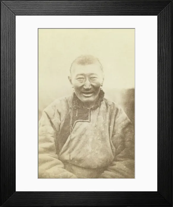Framed Print : Half-length portrait of man, seated, facing front, between 1870 and 1886. Creator: Unknown Framed Print : Half-length portrait of man, seated, facing front, between 1870 and 1886. Creator: Unknown