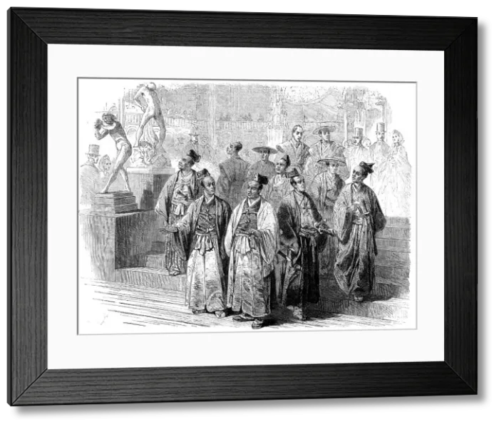 Framed Print : The Japanese Abassadors at the International Exhibition, 1862. Creator: Unknown Framed Print : The Japanese Abassadors at the International Exhibition, 1862. Creator: Unknown