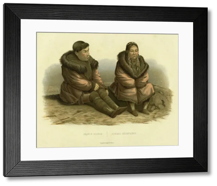 Framed Print : Sedentary Koryaks, 1856. Creator: Ivan Dem'ianovich Bulychev Framed Print : Sedentary Koryaks, 1856. Creator: Ivan Dem'ianovich Bulychev