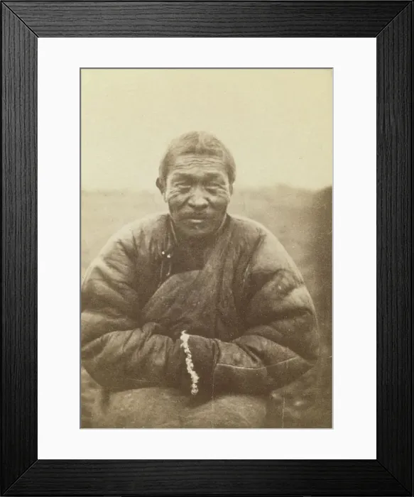 Framed Print : Half-length portrait of man, seated, facing front, between 1870 and 1886. Creator: Unknown Framed Print : Half-length portrait of man, seated, facing front, between 1870 and 1886. Creator: Unknown