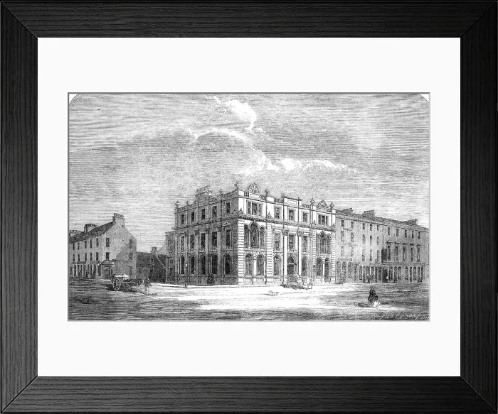 Framed Print : The new Town and County Bank, Aberdeen, 1862. Creator: R. Paterson Framed Print : The new Town and County Bank, Aberdeen, 1862. Creator: R. Paterson