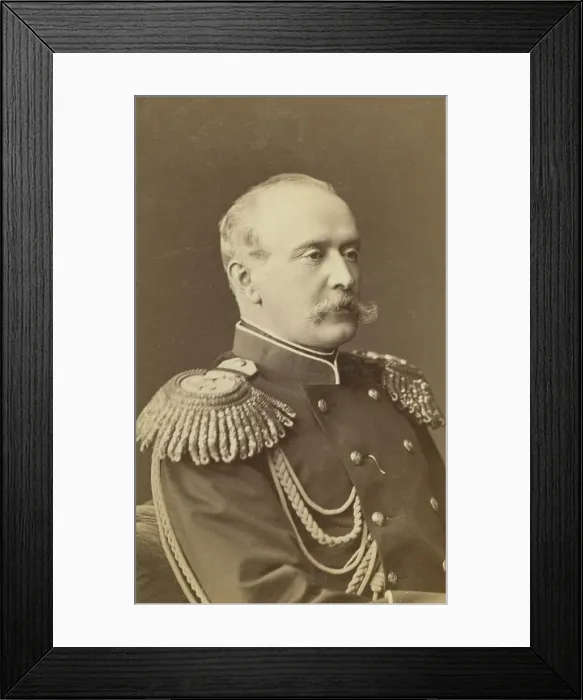 Framed Print : Petr Andreevich Shuvalov, half-length portrait, facing right, in uniform, between 1880 and 1886. Creator: Unknown Framed Print : Petr Andreevich Shuvalov, half-length portrait, facing right, in uniform, between 1880 and 1886. Creator: Unknown