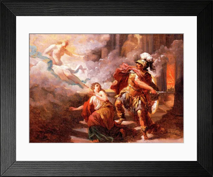 Framed Print : Helen Saved by Venus from the Wrath of Aeneas, 1779. Creator: Jacques Henri Sablet Framed Print : Helen Saved by Venus from the Wrath of Aeneas, 1779. Creator: Jacques Henri Sablet