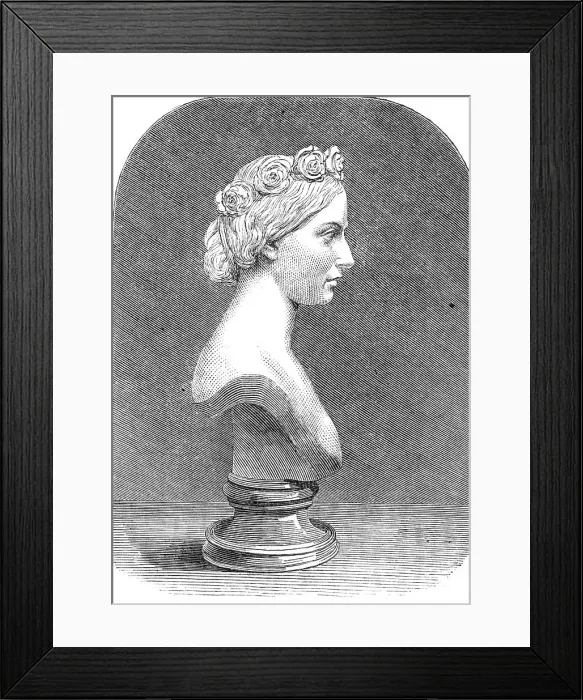 Framed Print : Bust of Her Royal Highness the Princess Alice, by Mrs. Thornycroft, 1862. Creator: Unknown Framed Print : Bust of Her Royal Highness the Princess Alice, by Mrs. Thornycroft, 1862. Creator: Unknown
