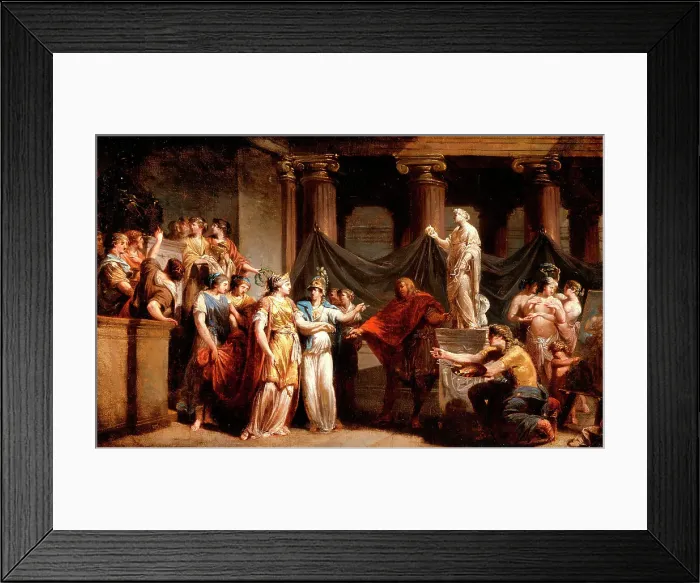 Framed Print : The Temple of the Liberal Arts, with the City of Bern and Minerva, 1779. Creator: Jacques Henri Sablet Framed Print : The Temple of the Liberal Arts, with the City of Bern and Minerva, 1779. Creator: Jacques Henri Sablet