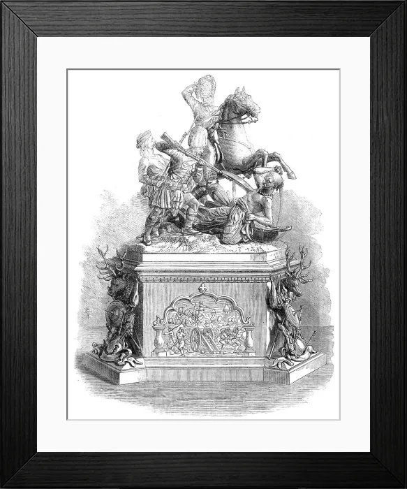 Framed Print : Testimonial to the officers of the 78th Highlanders, 1862. Creator: Unknown Framed Print : Testimonial to the officers of the 78th Highlanders, 1862. Creator: Unknown