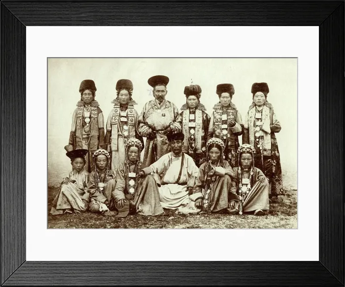 Framed Print : Types of Selenga Buryats, 1895-1939. Creator: L Veniukov Framed Print : Types of Selenga Buryats, 1895-1939. Creator: L Veniukov