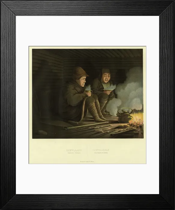 Framed Print : Kamchadals. Winter Station, 1856. Creator: Ivan Dem'ianovich Bulychev Framed Print : Kamchadals. Winter Station, 1856. Creator: Ivan Dem'ianovich Bulychev