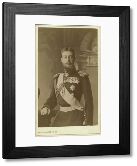 Framed Print : Grand Duke Konstantin Konstantinovich, three-quarter length portrait... between 1870 and 86. Creator: Unknown Framed Print : Grand Duke Konstantin Konstantinovich, three-quarter length portrait... between 1870 and 86. Creator: Unknown