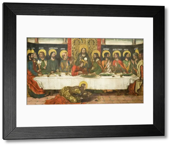 Framed Print : The Last Supper, between c1495 and c1500. Creator: Pedro Berruguete Framed Print : The Last Supper, between c1495 and c1500. Creator: Pedro Berruguete
