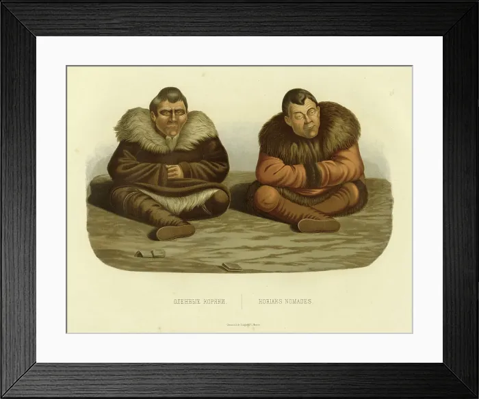 Framed Print : Koriak Deerherds, 1856. Creator: Ivan Dem'ianovich Bulychev Framed Print : Koriak Deerherds, 1856. Creator: Ivan Dem'ianovich Bulychev