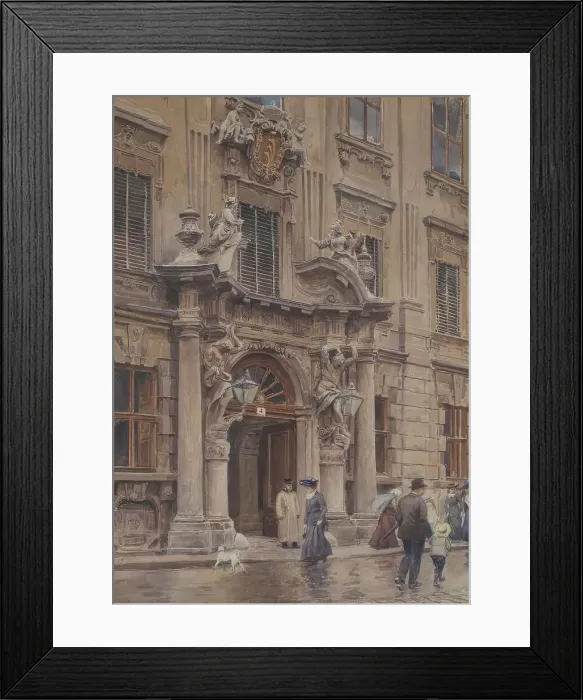 Framed Print : The portal of the Kinsky Palace, around 1901 / 1902. Creator: Ernst Graner Framed Print : The portal of the Kinsky Palace, around 1901 / 1902. Creator: Ernst Graner