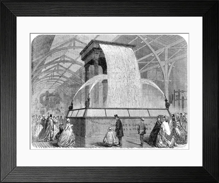Framed Print : The International Exhibition: Gwynne's Centrifugal Pump, 1862. Creator: Unknown