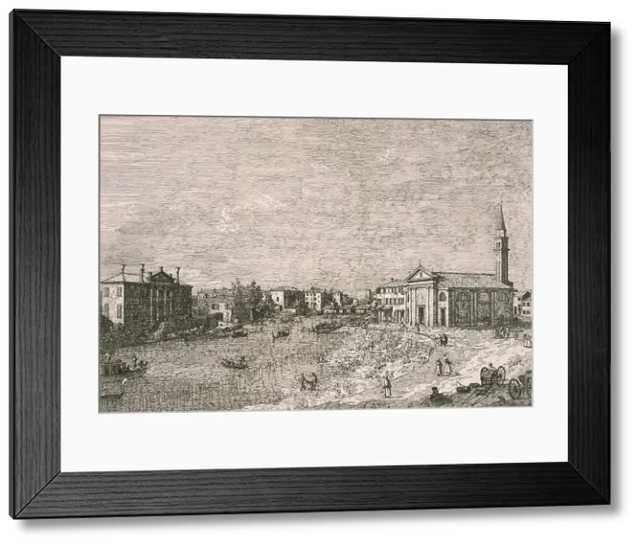 Framed Print : Al Dolo, between c1741 and c1743. Creator: Bernardo Bellotto Framed Print : Al Dolo, between c1741 and c1743. Creator: Bernardo Bellotto