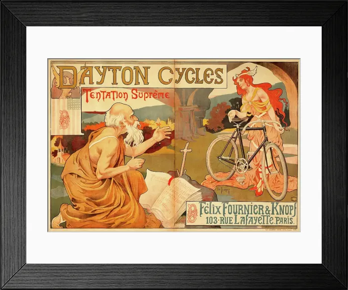 Framed Print : Dayton Cycles, c1898. Creator: Henri Thiriat