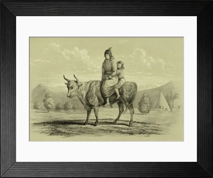 Framed Print : Yakut Woman, 1856. Creator: Ivan Dem'ianovich Bulychev Framed Print : Yakut Woman, 1856. Creator: Ivan Dem'ianovich Bulychev
