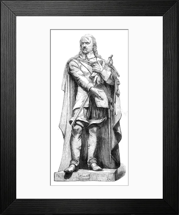 Framed Print : The International Exhibition: colossal plaster statue of Cromwell, by John Bell, 1862. Creator: Unknown Framed Print : The International Exhibition: colossal plaster statue of Cromwell, by John Bell, 1862. Creator: Unknown