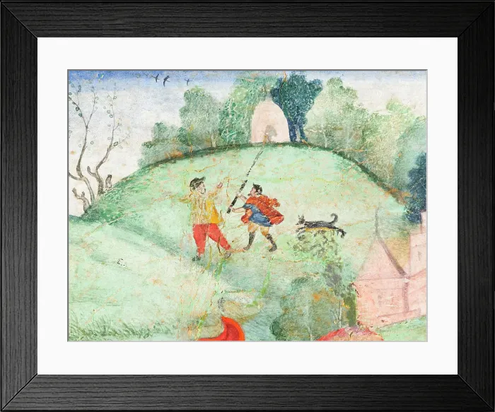 Framed Print : Europeans Embracing (image 2 of 3), c1590. Creator: Unknown Framed Print : Europeans Embracing (image 2 of 3), c1590. Creator: Unknown