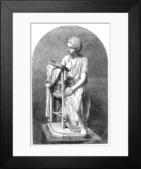 Framed Print : The International Exhibition: marble statue - A Girl Reading by Pietro Magni, 1862. Creator: W Thomas. The International Exhibition: marble statue - A Girl Reading by Pietro Magni, 1862. Creator: W Thomas Framed Print : The International Exhibition: marble statue - A Girl Reading by Pietro Magni, 1862. Creator: W Thomas. The International Exhibition: marble statue - A Girl Reading by Pietro Magni, 1862. Creator: W Thomas