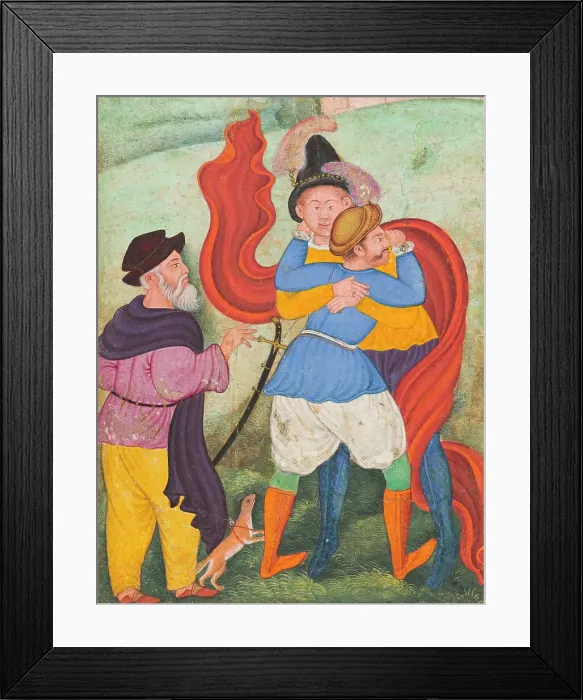 Framed Print : Europeans Embracing (image 3 of 3), c1590. Creator: Unknown Framed Print : Europeans Embracing (image 3 of 3), c1590. Creator: Unknown