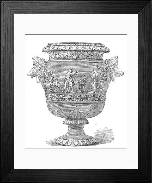Framed Print : The International Exhibition: a vase by Wedgwood and Co. Etruria, 1862. Creator: Unknown Framed Print : The International Exhibition: a vase by Wedgwood and Co. Etruria, 1862. Creator: Unknown