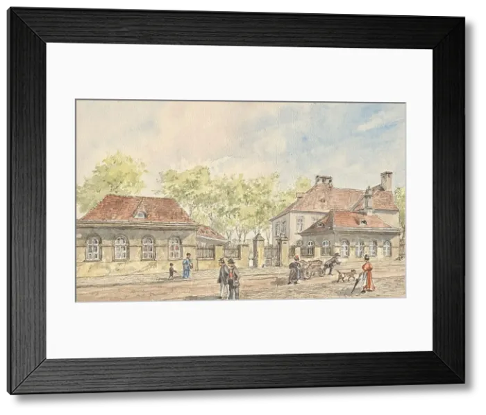 Framed Print : The Hohlweggasse in Vienna-Landstrasse, around 1890. Creator: Gustav Korompay Framed Print : The Hohlweggasse in Vienna-Landstrasse, around 1890. Creator: Gustav Korompay