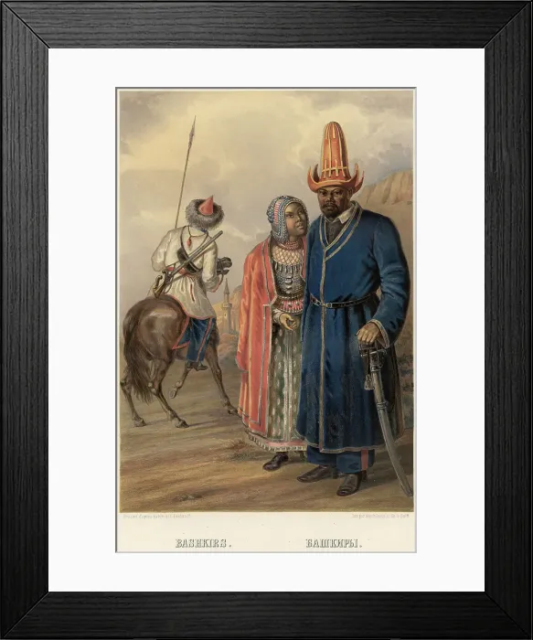 Framed Print : Bashkirs, 1862. Creator: Zakharov Framed Print : Bashkirs, 1862. Creator: Zakharov