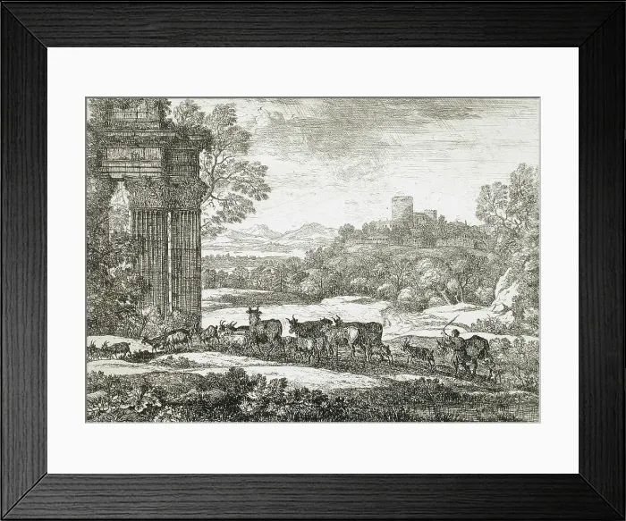 Framed Print : The Herd Returning in Stormy Weather, between c1650 and c1651. Creator: Claude Lorrain Framed Print : The Herd Returning in Stormy Weather, between c1650 and c1651. Creator: Claude Lorrain