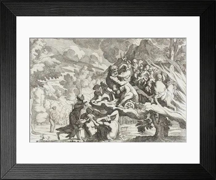 Framed Print : The Rape of Persephone, between c1650 and c1655. Creators: Pietro Testa, Giovanni Cesare Testa Framed Print : The Rape of Persephone, between c1650 and c1655. Creators: Pietro Testa, Giovanni Cesare Testa