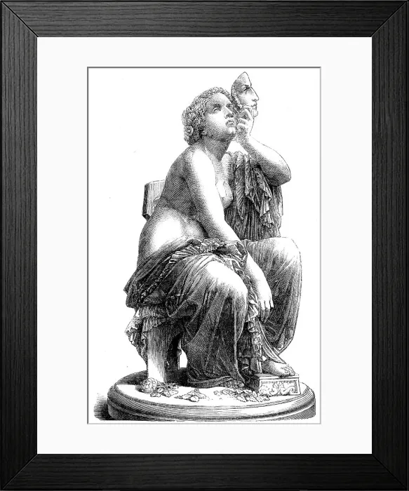 Framed Print : The International Exhibition: Reality and Appearances, marble statue, by...Leharivel-duRocher, 1862 Creator: Unknown. The International Exhibition: Reality and Appearances, marble statue, by...Leharivel-duRocher, 1862 Creator: Unknown Framed Print : The International Exhibition: Reality and Appearances, marble statue, by...Leharivel-duRocher, 1862 Creator: Unknown. The International Exhibition: Reality and Appearances, marble statue, by...Leharivel-duRocher, 1862 Creator: Unknown