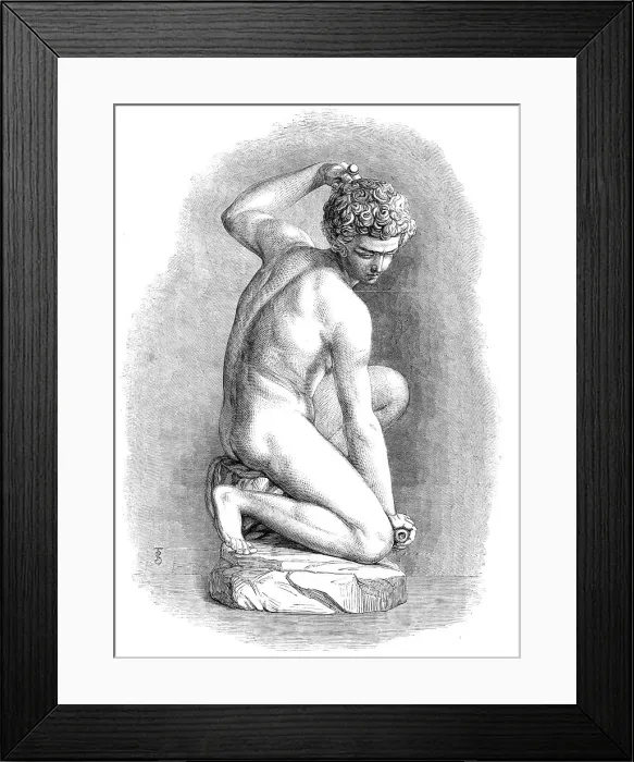 Framed Print : Cupid, by Michael Angelo, in the South Kensington Museum, 1862. Creator: Unknown. Cupid, by Michael Angelo, in the South Kensington Museum, 1862. Creator: Unknown Framed Print : Cupid, by Michael Angelo, in the South Kensington Museum, 1862. Creator: Unknown. Cupid, by Michael Angelo, in the South Kensington Museum, 1862. Creator: Unknown
