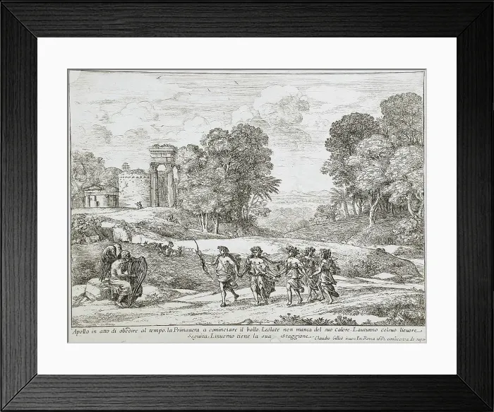 Framed Print : Time, Apollo, and the Seasons, 1662. Creator: Claude Lorrain Framed Print : Time, Apollo, and the Seasons, 1662. Creator: Claude Lorrain