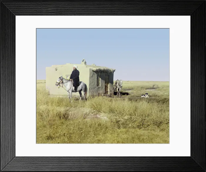 Framed Print : Nazar Magomet, Golodnaia Steppe, between 1905 and 1915. Creator: Sergey Mikhaylovich Prokudin-Gorsky Framed Print : Nazar Magomet, Golodnaia Steppe, between 1905 and 1915. Creator: Sergey Mikhaylovich Prokudin-Gorsky