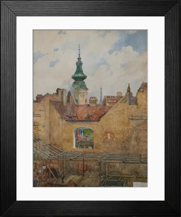 Framed Print : Tower of St. Anna, 1914. Creator: Hugo Charlemont Framed Print : Tower of St. Anna, 1914. Creator: Hugo Charlemont