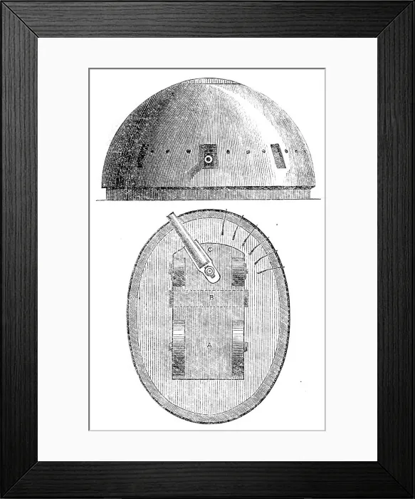 Framed Print : Smith's locomotive battery, 1862. Creator: Unknown Framed Print : Smith's locomotive battery, 1862. Creator: Unknown