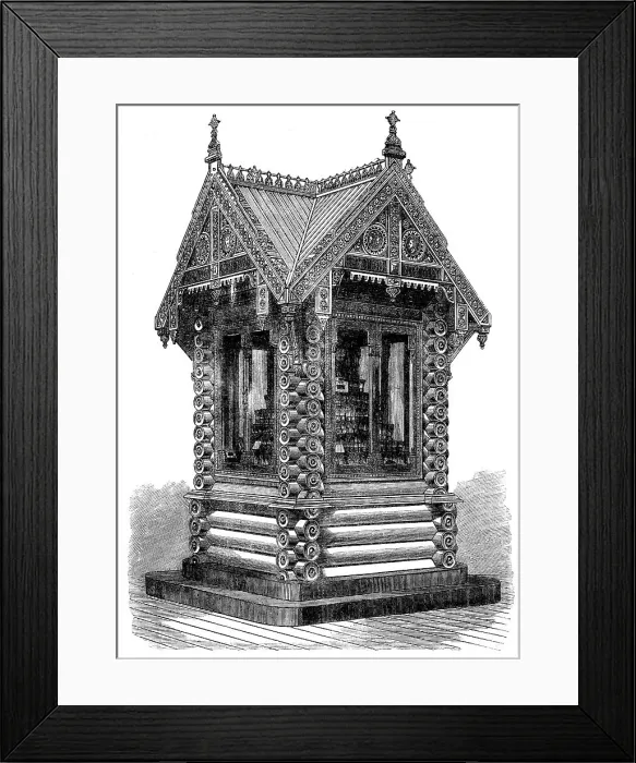 Framed Print : The International Exhibition: brush trophy in the Russian Court, 1862. Creator: Unknown Framed Print : The International Exhibition: brush trophy in the Russian Court, 1862. Creator: Unknown