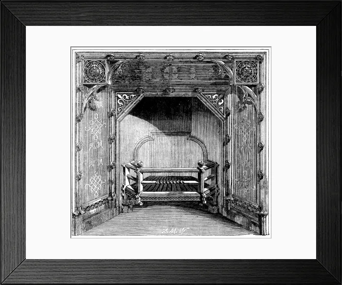 Framed Print : The International Exhibition - stove by Messrs. Stuart and Smith, of Sheffield, 1862. Creator: Unknown Framed Print : The International Exhibition - stove by Messrs. Stuart and Smith, of Sheffield, 1862. Creator: Unknown