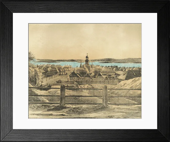 Framed Print : Tatar Settlement, 1871. Creators: M Kolosov, J Rogulin Framed Print : Tatar Settlement, 1871. Creators: M Kolosov, J Rogulin