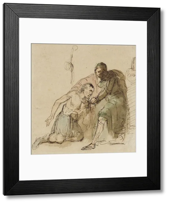 Framed Print : Return of the Prodigal Son, 18th century or 19th century. Creator: Unknown Framed Print : Return of the Prodigal Son, 18th century or 19th century. Creator: Unknown
