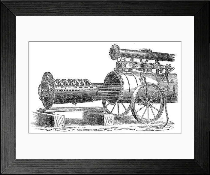 Framed Print : The International Exhibition: Ransome and Sims ten-horse power engine, 1862. Creator: Unknown Framed Print : The International Exhibition: Ransome and Sims ten-horse power engine, 1862. Creator: Unknown