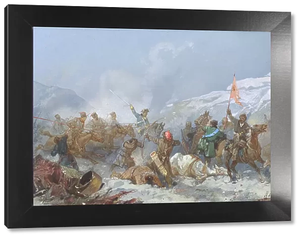 Fight with Pugachev's Troops, 19th century. Creator: Nikolay Nikolaevich Karazin