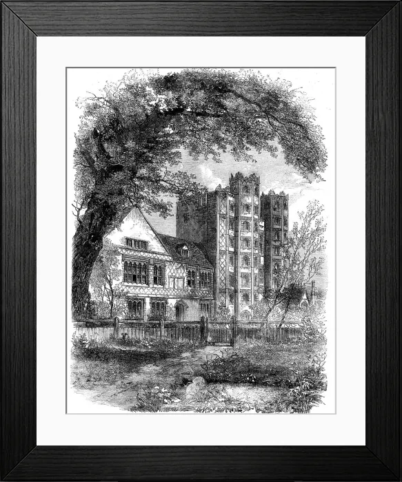 Framed Print : Layer Marney Tower, Essex, visited by the Essex Archaeological Society... 1862. Creator: Unknown Framed Print : Layer Marney Tower, Essex, visited by the Essex Archaeological Society... 1862. Creator: Unknown