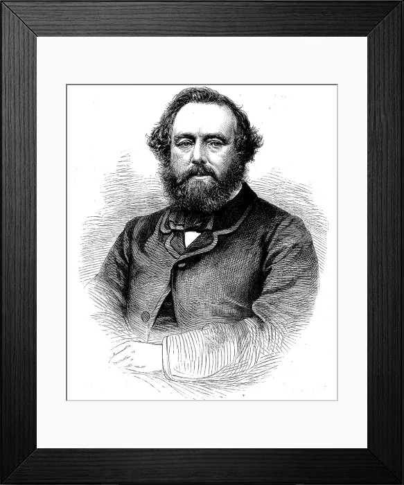Framed Print : Dr. Lankester, the coroner for Central Middlesex, 1862. Creator: Unknown Framed Print : Dr. Lankester, the coroner for Central Middlesex, 1862. Creator: Unknown