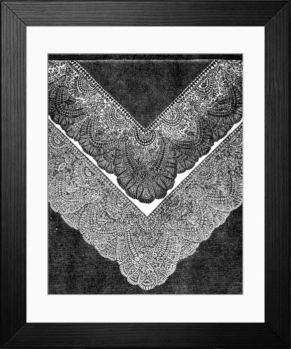 Framed Print : The International Exhibition: grenadine crepe lace, by Messrs. Reckless and Hickling, 1862. Creator: Unknown Framed Print : The International Exhibition: grenadine crepe lace, by Messrs. Reckless and Hickling, 1862. Creator: Unknown