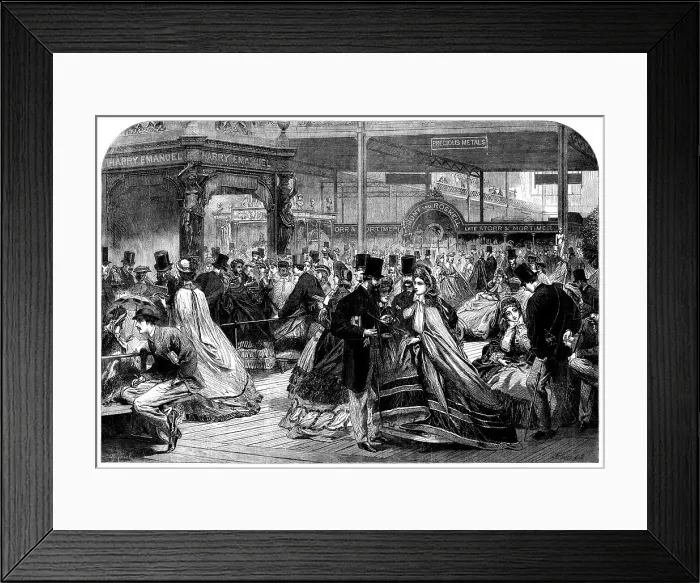 Framed Print : Half-crown Day at the International Exhibition, 1862. Creator: Mason Jackson Framed Print : Half-crown Day at the International Exhibition, 1862. Creator: Mason Jackson