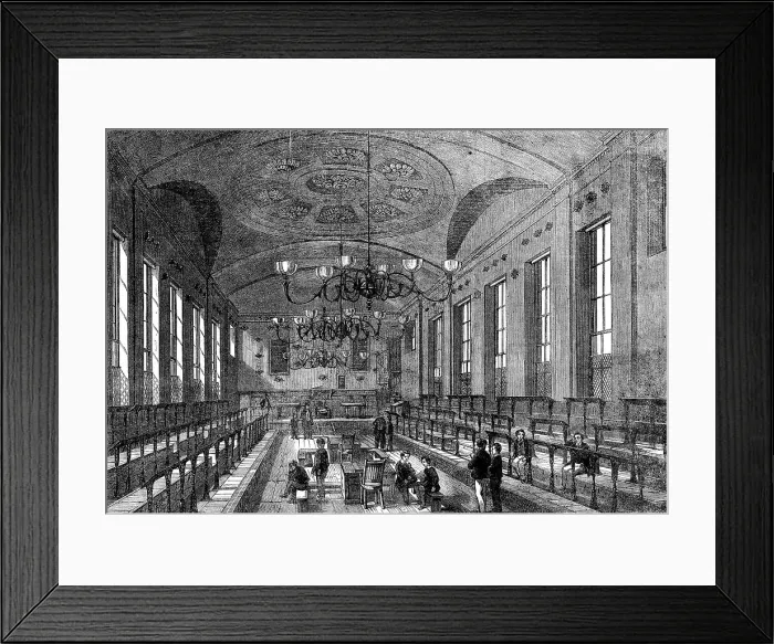 Framed Print : The Great Schools of England: St. Paul's School - the schoolroom, 1862. Creator: Unknown Framed Print : The Great Schools of England: St. Paul's School - the schoolroom, 1862. Creator: Unknown