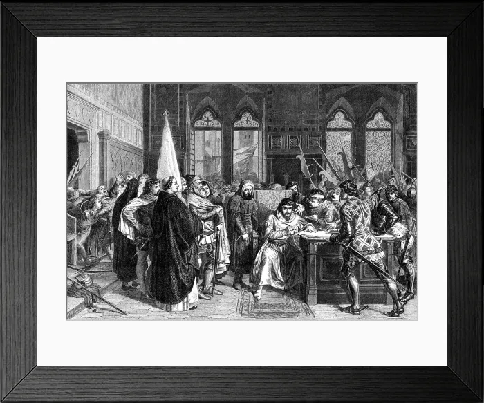 Framed Print : The International Exhibition: The Expulsion of the Duke of Athens, by Stefano Ussi, 1862. Creator: W Thomas. The International Exhibition: The Expulsion of the Duke of Athens, by Stefano Ussi, 1862. Creator: W Thomas Framed Print : The International Exhibition: The Expulsion of the Duke of Athens, by Stefano Ussi, 1862. Creator: W Thomas. The International Exhibition: The Expulsion of the Duke of Athens, by Stefano Ussi, 1862. Creator: W Thomas