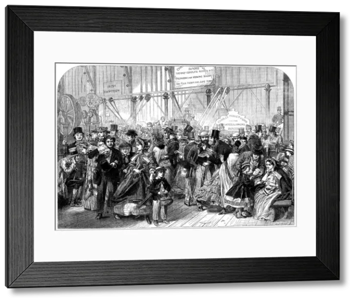 Framed Print : Shilling Day at the International Exhibition, 1862. Creator: Mason Jackson Framed Print : Shilling Day at the International Exhibition, 1862. Creator: Mason Jackson