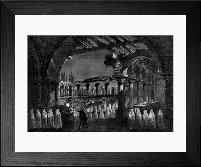 Framed Print : The Nun Scene in Act III. of Robert le Diable at Her Majesty's Theatre, 1862. Creator: Mason Jackson. The Nun Scene in Act III. of Robert le Diable at Her Majesty's Theatre, 1862. Creator: Mason Jackson Framed Print : The Nun Scene in Act III. of Robert le Diable at Her Majesty's Theatre, 1862. Creator: Mason Jackson. The Nun Scene in Act III. of Robert le Diable at Her Majesty's Theatre, 1862. Creator: Mason Jackson